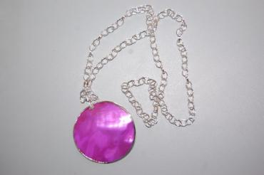 Collar luna fucsia buganvilla