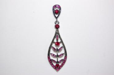 Pendientes Nueva noche brillos fucsia