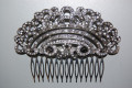 Comb majestic old silver and glitter