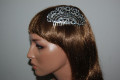 Comb majestic old silver and glitter
