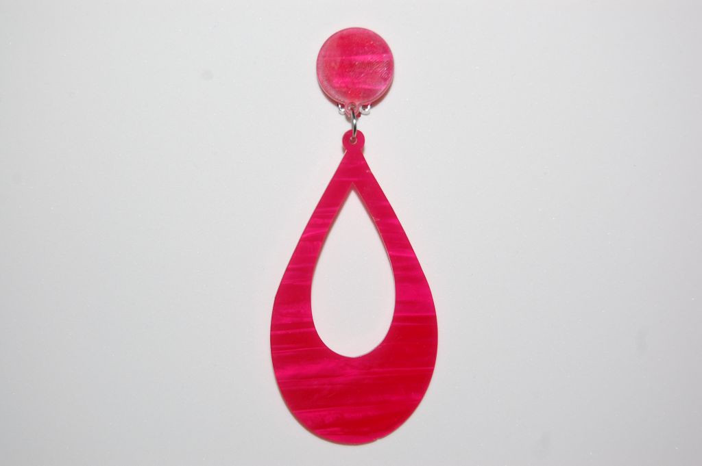 Pendientes Macarena fucsia carei