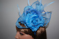 Headdress headpiece Mila turquoise