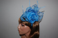 Headdress headpiece Mila turquoise