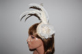 Headdress feathers Malvinas beige
