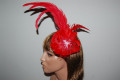 Headdress of red feathers Malvinas