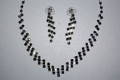 Conjunto Emperatriz brillos negros