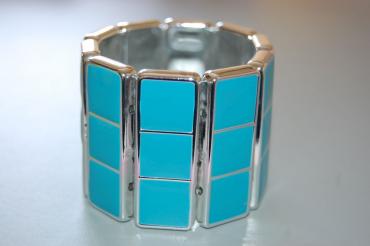 Pulsera Zaira metal verde agua
