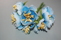 Corsage blue dance