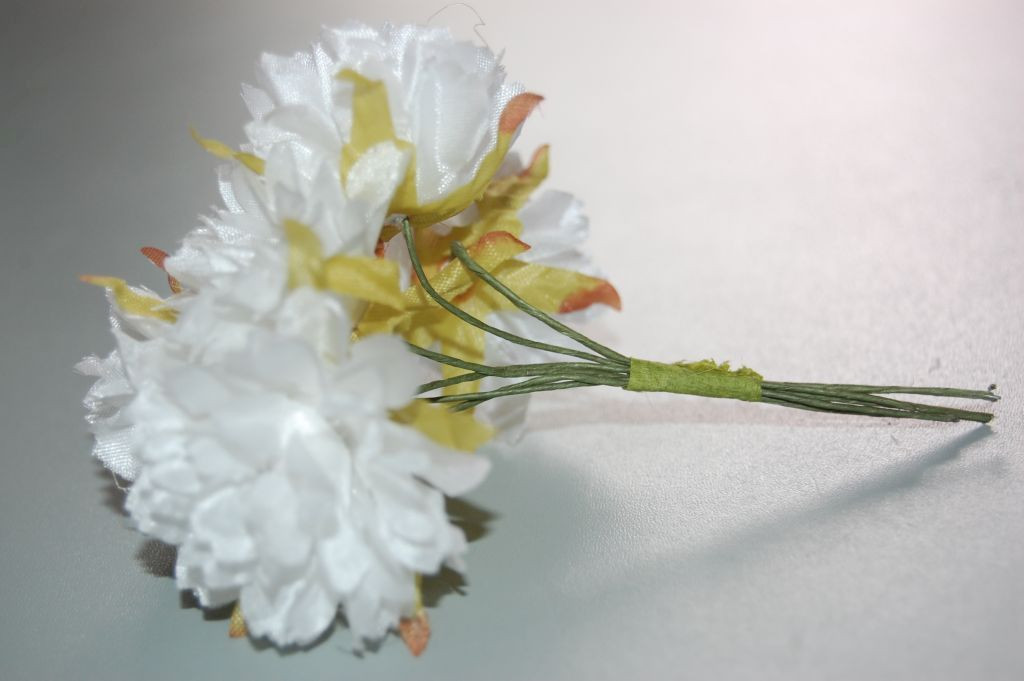 White carnations bouquet