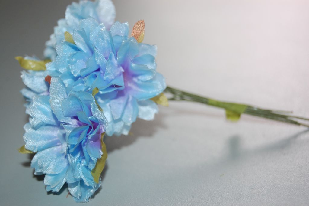 Blue Carnation corsage 1