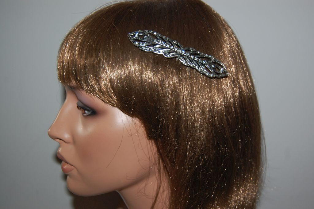 Comb Susana old silver and glitter