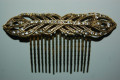 Comb Susana old gold and glitter
