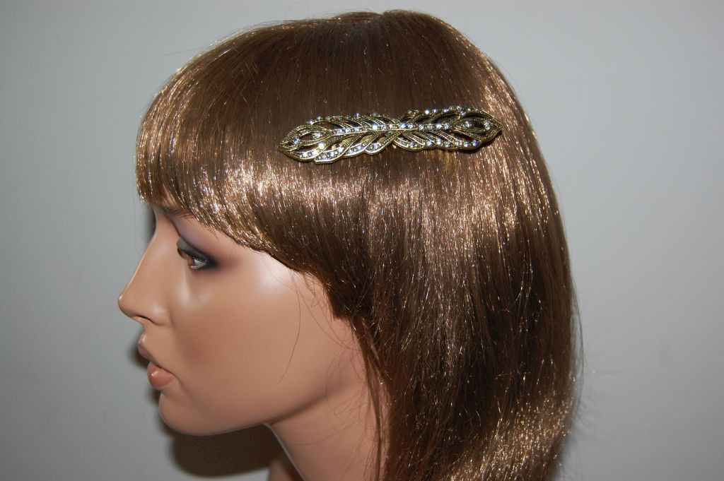 Comb Susana old gold and glitter