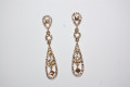 Sisi long gold earrings