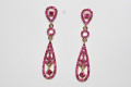 Fuchsia long Sisi earrings