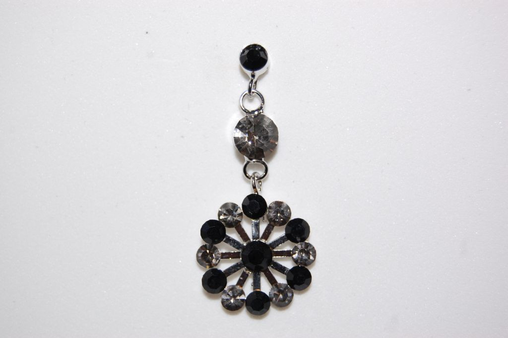 Pendientes Dama negro y gris