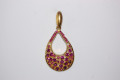 Fuchsia Carmina earrings and gold