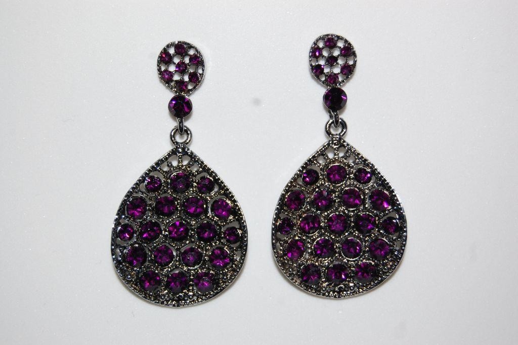 Earrings purple Priestess