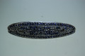 PIN oval dark blue glitters