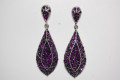 Earrings Lisi purple glitters