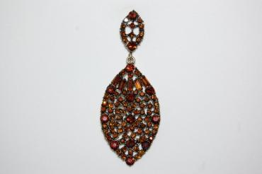 Earrings amber gloss bronze