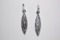 Mermaid earrings white sparkles