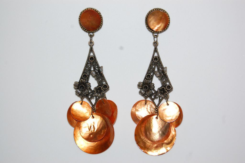 Olaya earrings gold Pearl