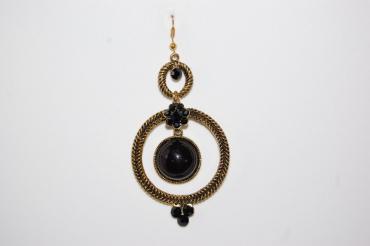 Earrings two black rings