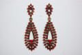 Calamares earrings red tears