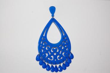 Crying blue Peacock earrings