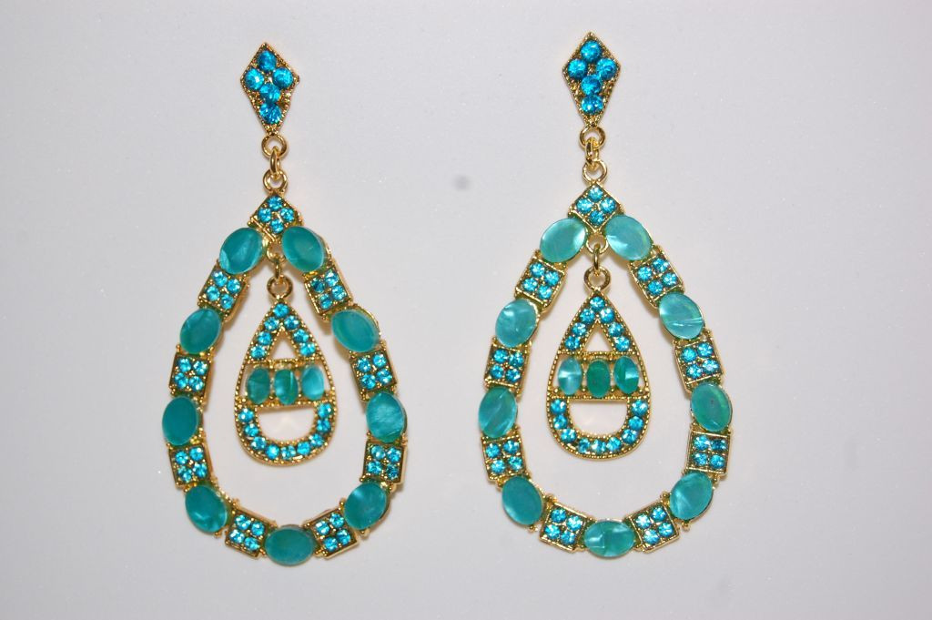 Earrings turquoise Rufina 