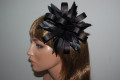 Touched black satin corsage