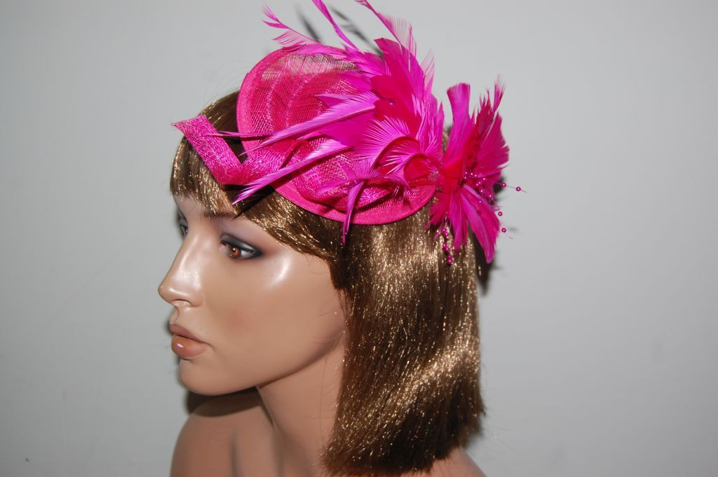 Beautiful Fuchsia Natacha headdress
