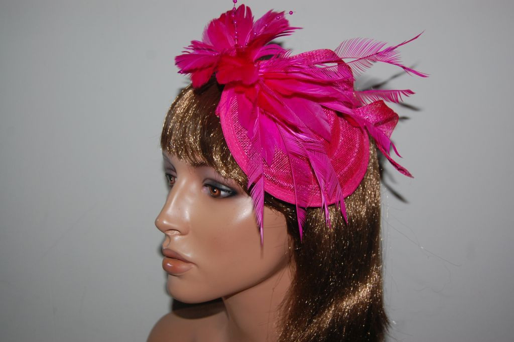 Beautiful Fuchsia Natacha headdress