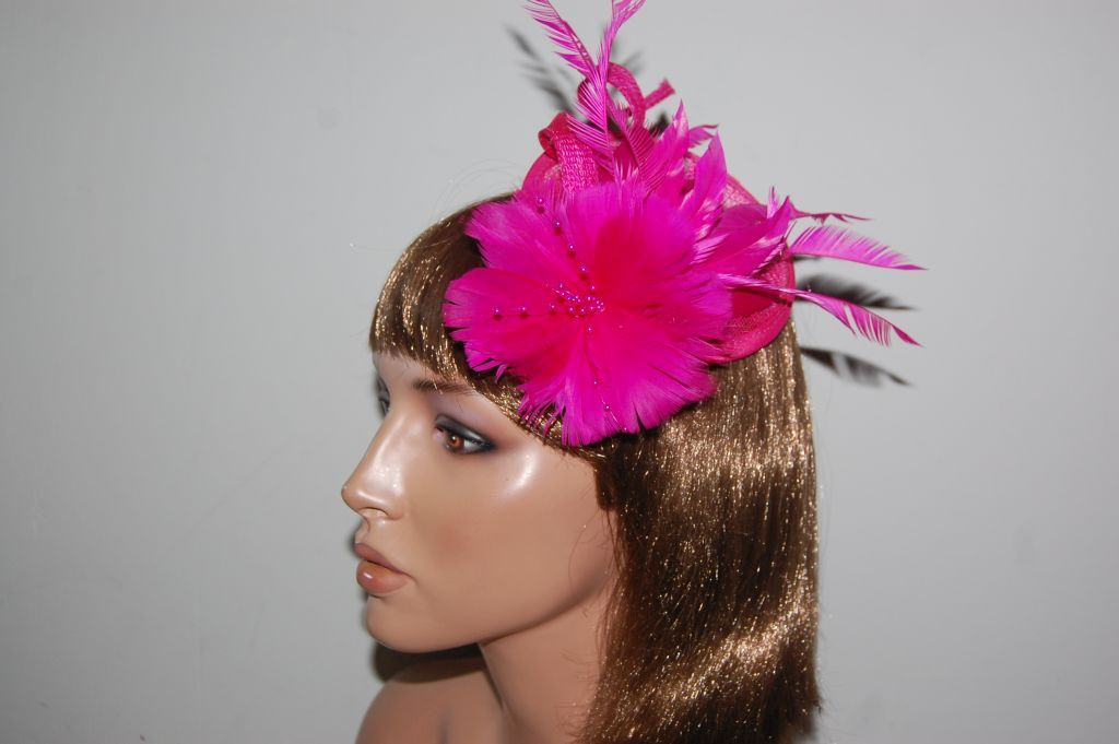 Beautiful Fuchsia Natacha headdress