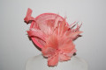 Beautiful coral Natacha headdress