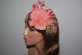 Beautiful coral Natacha headdress