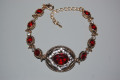 Bracelet Dulcinea red and gold