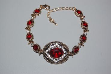 Bracelet Dulcinea red and gold