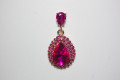 Pendientes gran Marquesa fucsia