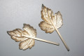 Two forks set gold leaf