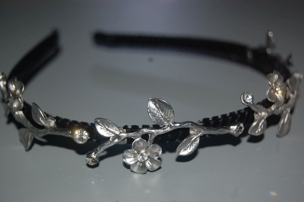 Diadema amor primavera plata