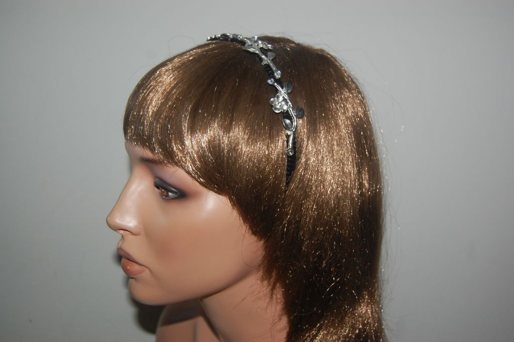 Headband love spring silver