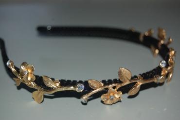 Diadema amor primavera dorado