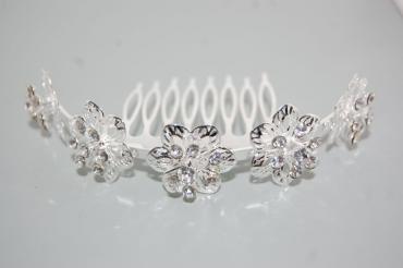 Tiara cinco flores de pasión