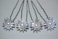 Conjunto 4 horquillas sol y perla