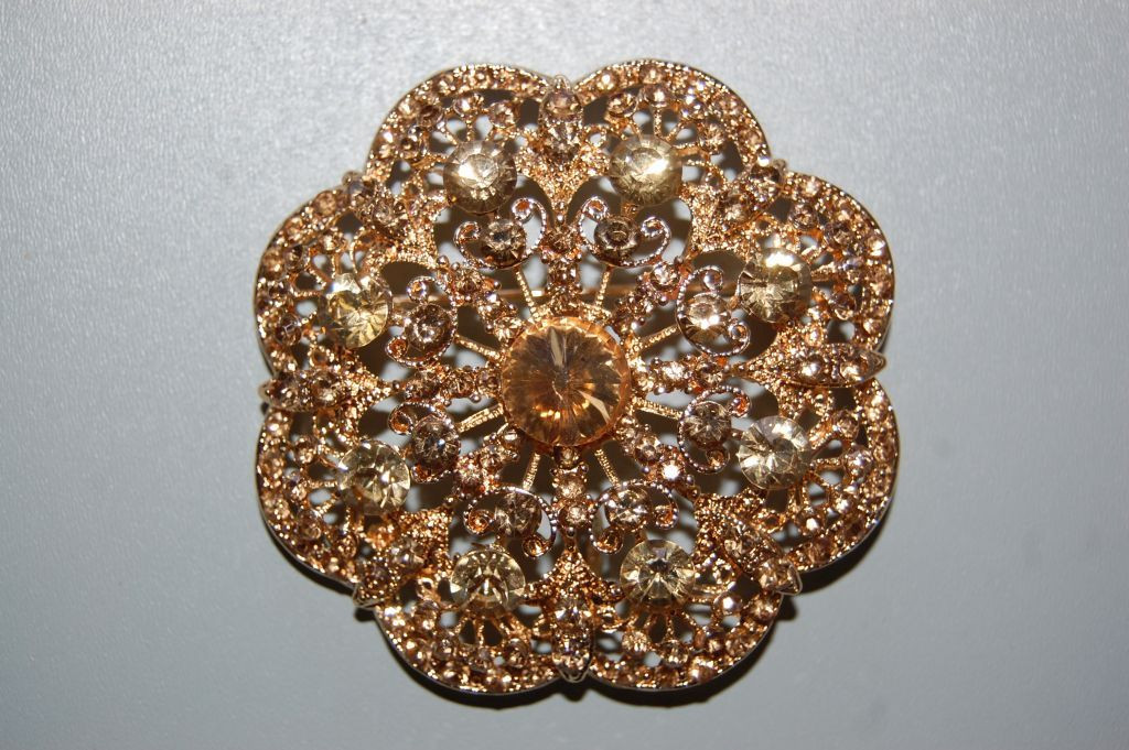 Broche - colgante Glamour dorado