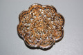 Brooch - pendant goddess gold and glitters