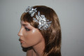 Tiara thousand flowers silver and pearls