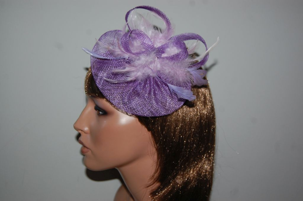 Headdress look lilac